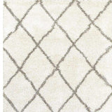 2' X 3' Ivory And Gray Geometric Lattice Scatter Rug - Homeroots - Flyclothing LLC