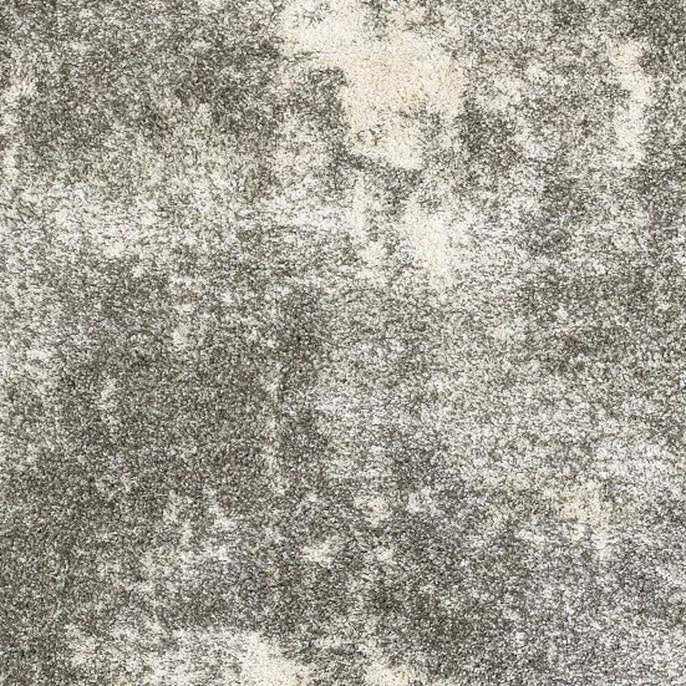 2' X 3' Gray And Ivory Distressed Abstract Scatter Rug - Homeroots - Flyclothing LLC