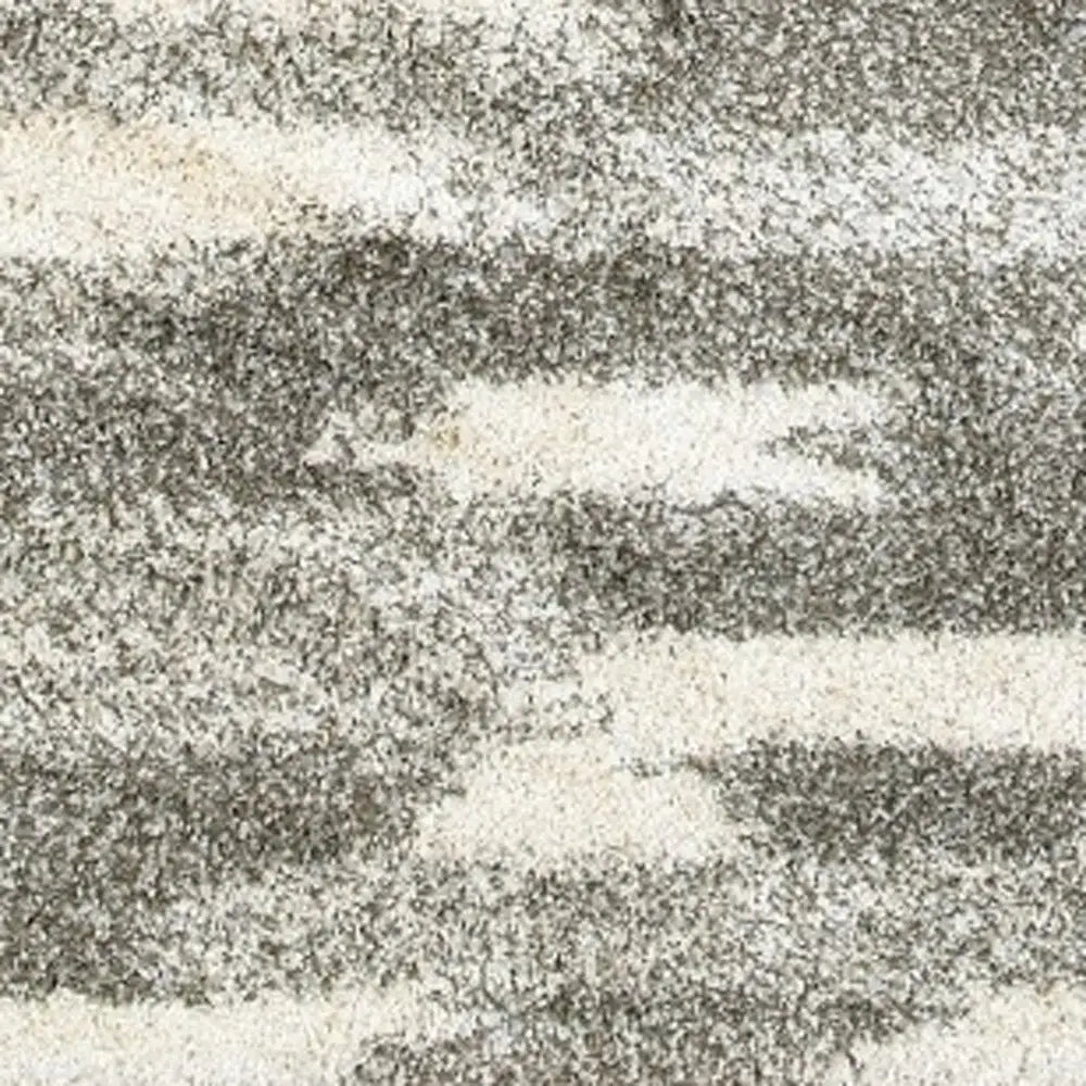 2' X 3' Gray And Ivory Geometric Pattern Scatter Rug - Homeroots - Flyclothing LLC