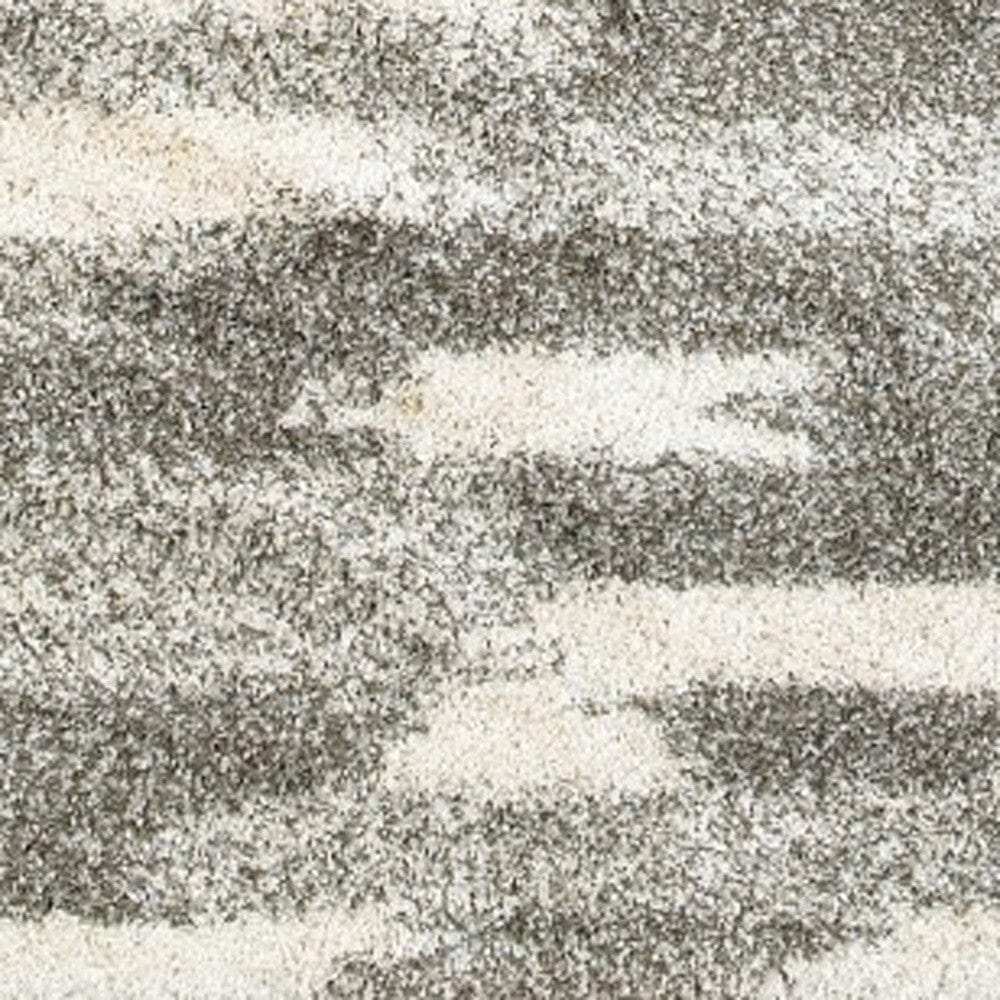 2' X 3' Gray And Ivory Geometric Pattern Scatter Rug - Homeroots - Flyclothing LLC