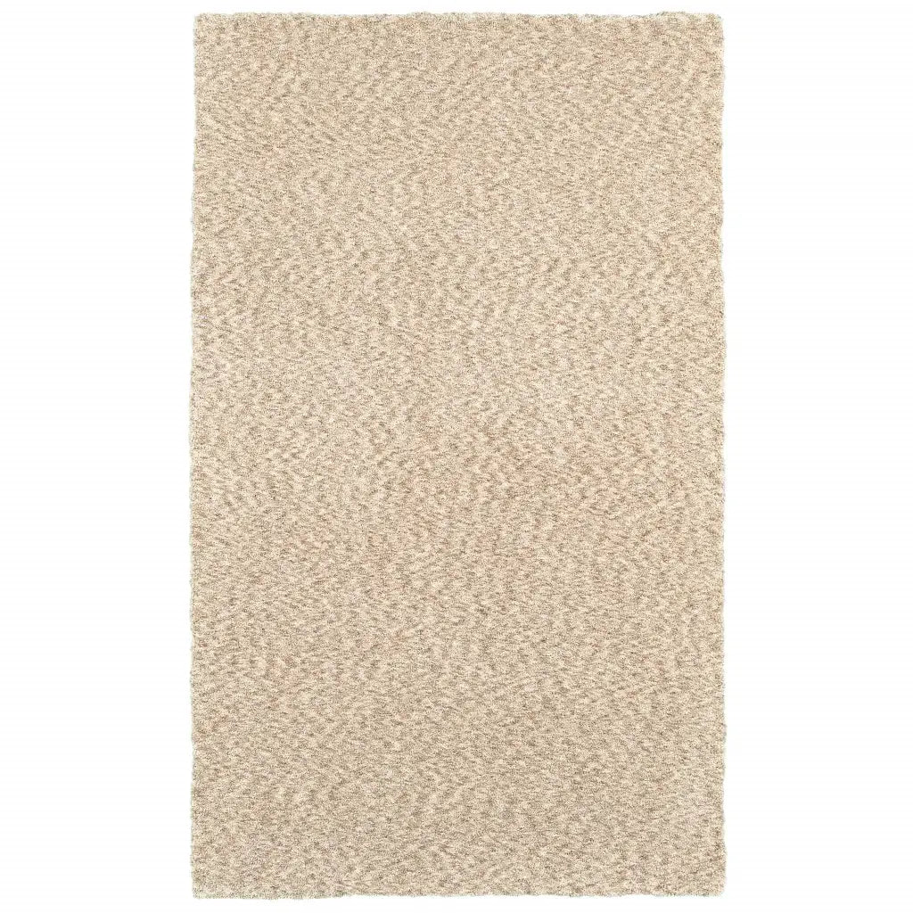 3' X 5' Modern Soft Tan Indoor Area Rug - Homeroots - Flyclothing LLC
