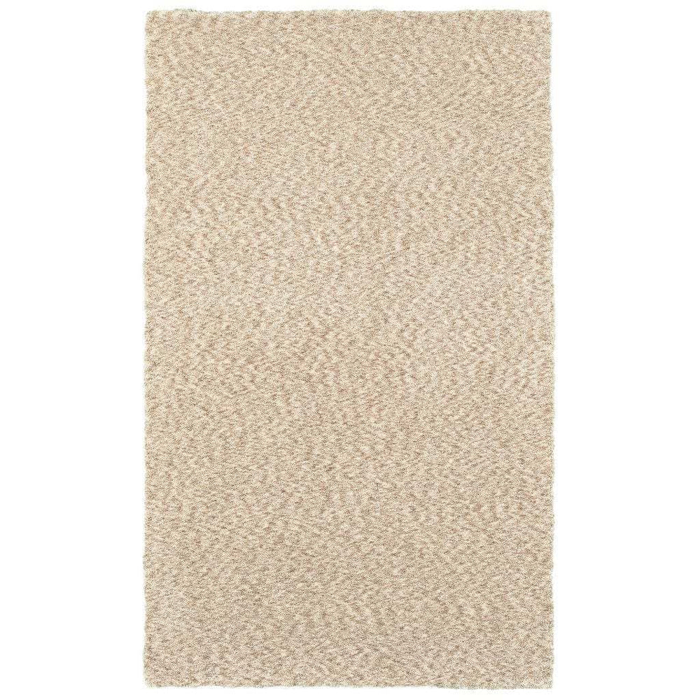 3' X 5' Modern Soft Tan Indoor Area Rug - Homeroots - Flyclothing LLC