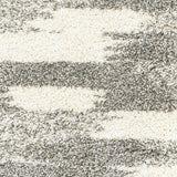 2' X 8' Gray And Ivory Geometric Pattern Runner Rug - Homeroots