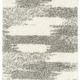2' X 8' Gray And Ivory Geometric Pattern Runner Rug - Homeroots - Flyclothing LLC