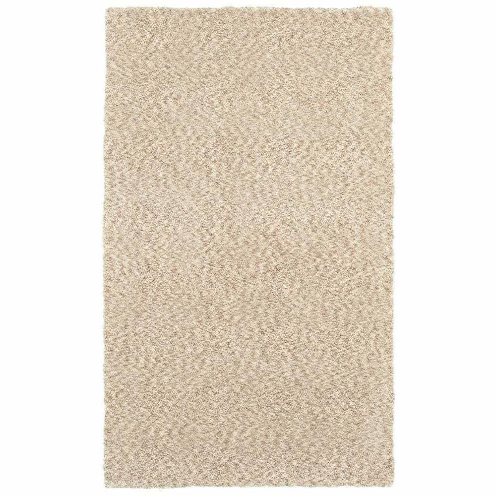 5' X 7' Modern Soft Tan Indoor Area Rug - Homeroots - Flyclothing LLC
