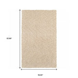 5' X 7' Modern Soft Tan Indoor Area Rug - Homeroots - Flyclothing LLC