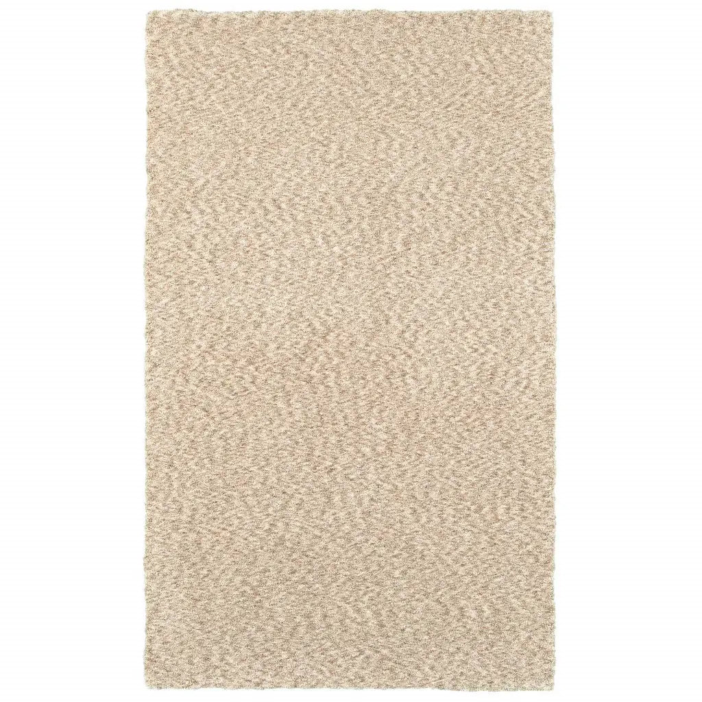 5' X 7' Modern Soft Tan Indoor Area Rug - Homeroots - Flyclothing LLC