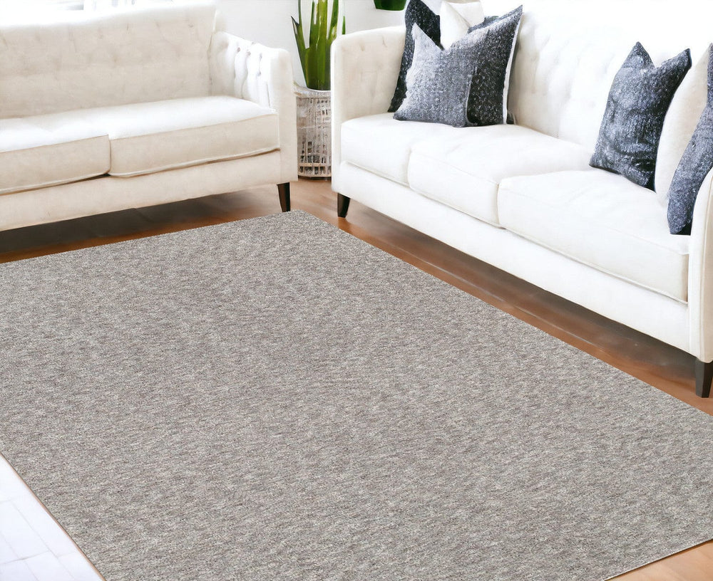 5' X 7' Modern Shaggy Soft Gray Indoor Area Rug - Homeroots