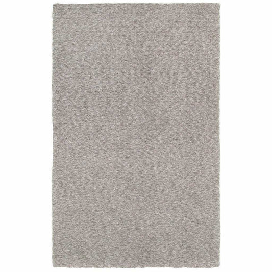 7' X 10' Modern Shaggy Soft Gray Indoor Area Rug - Homeroots - Flyclothing LLC