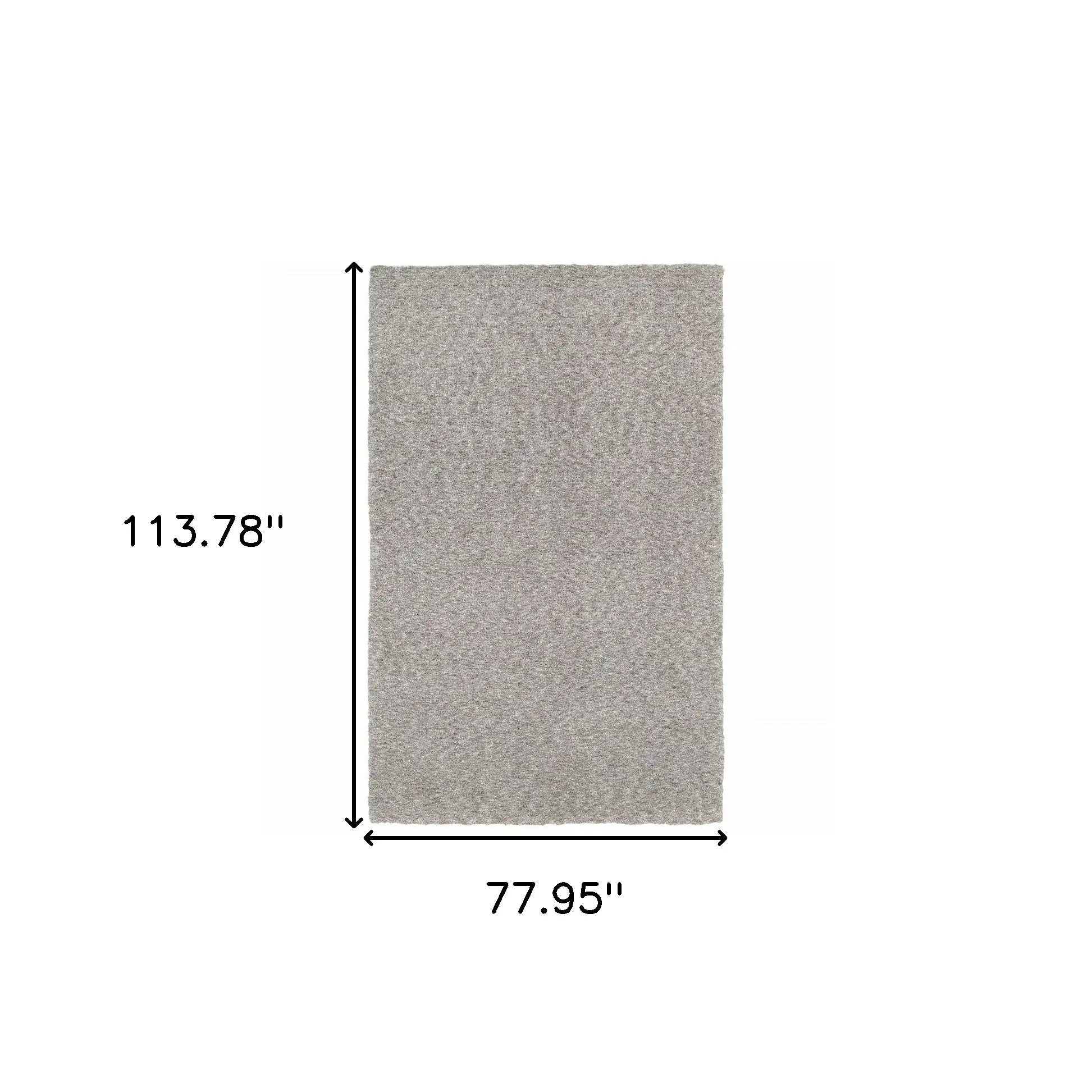 7' X 10' Modern Shaggy Soft Gray Indoor Area Rug - Homeroots - Flyclothing LLC
