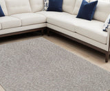 7' X 10' Modern Shaggy Soft Gray Indoor Area Rug - Homeroots
