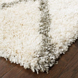 7' X 10' Ivory And Gray Geometric Lattice Area Rug - Homeroots - Flyclothing LLC