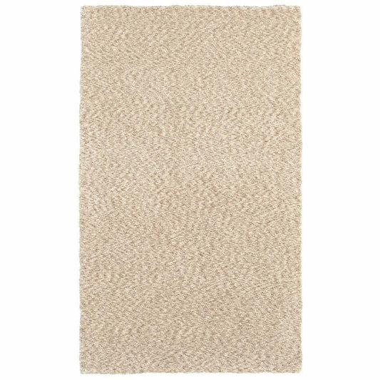 8' X 11' Modern Soft Tan Indoor Area Rug - Homeroots - Flyclothing LLC