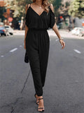 Surplice Tied Spaghetti Strap Jumpsuit - Trendsi