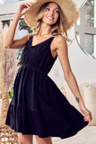 BiBi V-Neck Ruffle Hem Mini Cami Dress - Trendsi - Flyclothing LLC