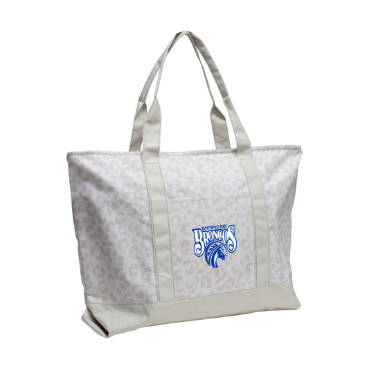 Fayetteville State Leopard Pattern Tote - Logo Brands - Flyclothing LLC