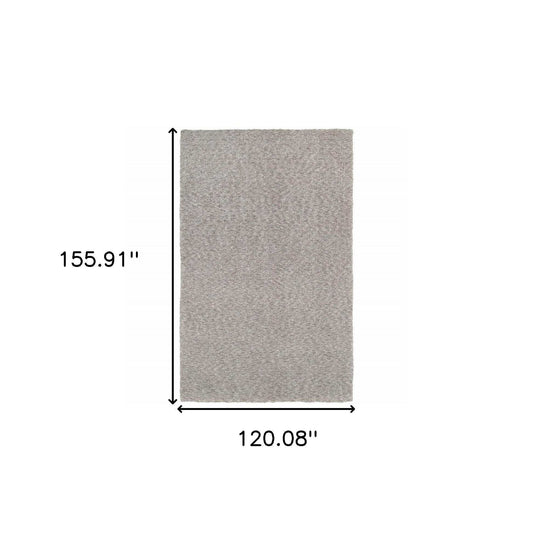 10' X 13' Modern Shaggy Soft Gray Indoor Area Rug - Homeroots - Flyclothing LLC