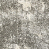 10' X 13' Gray And Ivory Distressed Abstract Area Rug - Homeroots