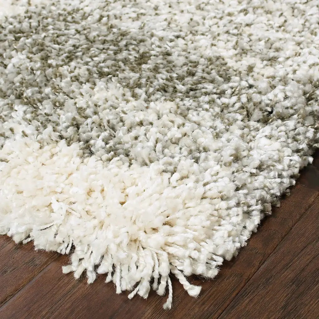 10' X 13' Gray And Ivory Geometric Pattern Area Rug - Homeroots - Flyclothing LLC