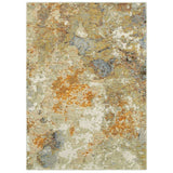 2' X 3' Gold and Ivory Power Loom Area Rug - Homeroots - Flyclothing LLC