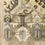 2' X 8' Tan And Gold Central Medallion Indoor Runner Rug - Homeroots - Flyclothing LLC