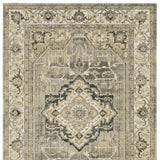 5' X 8' Beige And Gray Traditional Medallion Indoor Area Rug - Homeroots - Flyclothing LLC