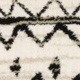 7' X 9' Ivory And Black Eclectic Patterns Indoor Area Rug - Homeroots - Flyclothing LLC
