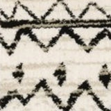 7' X 9' Ivory And Black Eclectic Patterns Indoor Area Rug - Homeroots - Flyclothing LLC