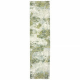 10' X 14' Blue Green Power Loom Runner Rug - Homeroots - Flyclothing LLC