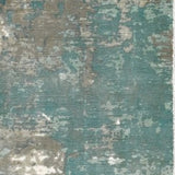 3' X 10' Blue And Gray Abstract Pattern Indoor Runner Rug - Homeroots