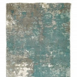 3' X 10' Blue And Gray Abstract Pattern Indoor Runner Rug - Homeroots - Flyclothing LLC