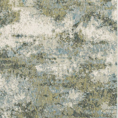 7' X 10' Blue Green Power Loom Area Rug - Homeroots