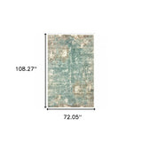 6' X 9' Blue And Gray Abstract Pattern Indoor Area Rug - Homeroots - Flyclothing LLC