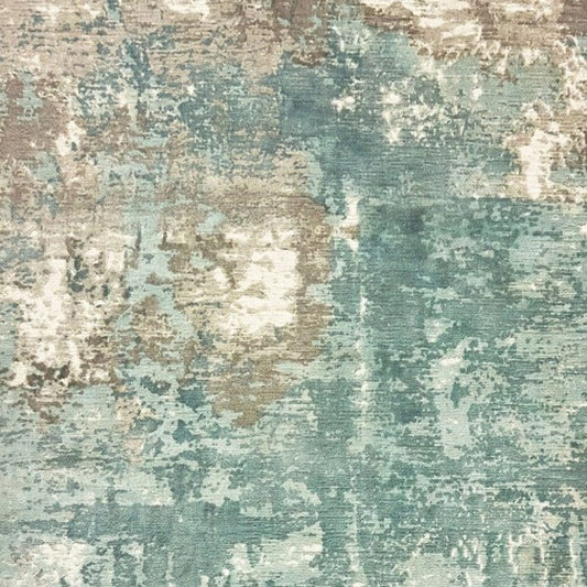6' X 9' Blue And Gray Abstract Pattern Indoor Area Rug - Homeroots