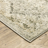 10' X 13' Ivory And Gray Floral Trellis Indoor Area Rug - Homeroots - Flyclothing LLC