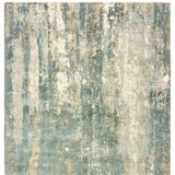 8’ X 10’ Blue And Gray Abstract Splash Indoor Area Rug - Homeroots