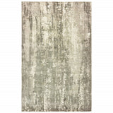 8’ X 10’ Gray And Ivory Abstract Splash Indoor Area Rug - Homeroots