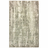 9' X 12' Gray And Ivory Abstract Splash Indoor Area Rug - Homeroots - Flyclothing LLC