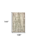 9' X 12' Gray And Ivory Abstract Splash Indoor Area Rug - Homeroots - Flyclothing LLC