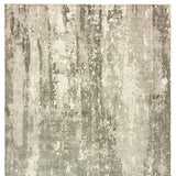 9' X 12' Gray And Ivory Abstract Splash Indoor Area Rug - Homeroots