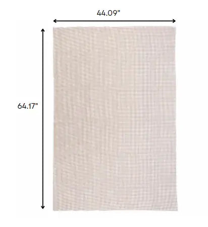 4' x 5' Brown Non Slip Outdoor Rug Pad - Homeroots - Flyclothing LLC