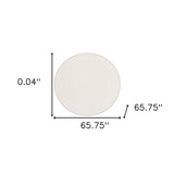 6" Round Basic Beige Non Slip Rug Pad - Homeroots - Flyclothing LLC