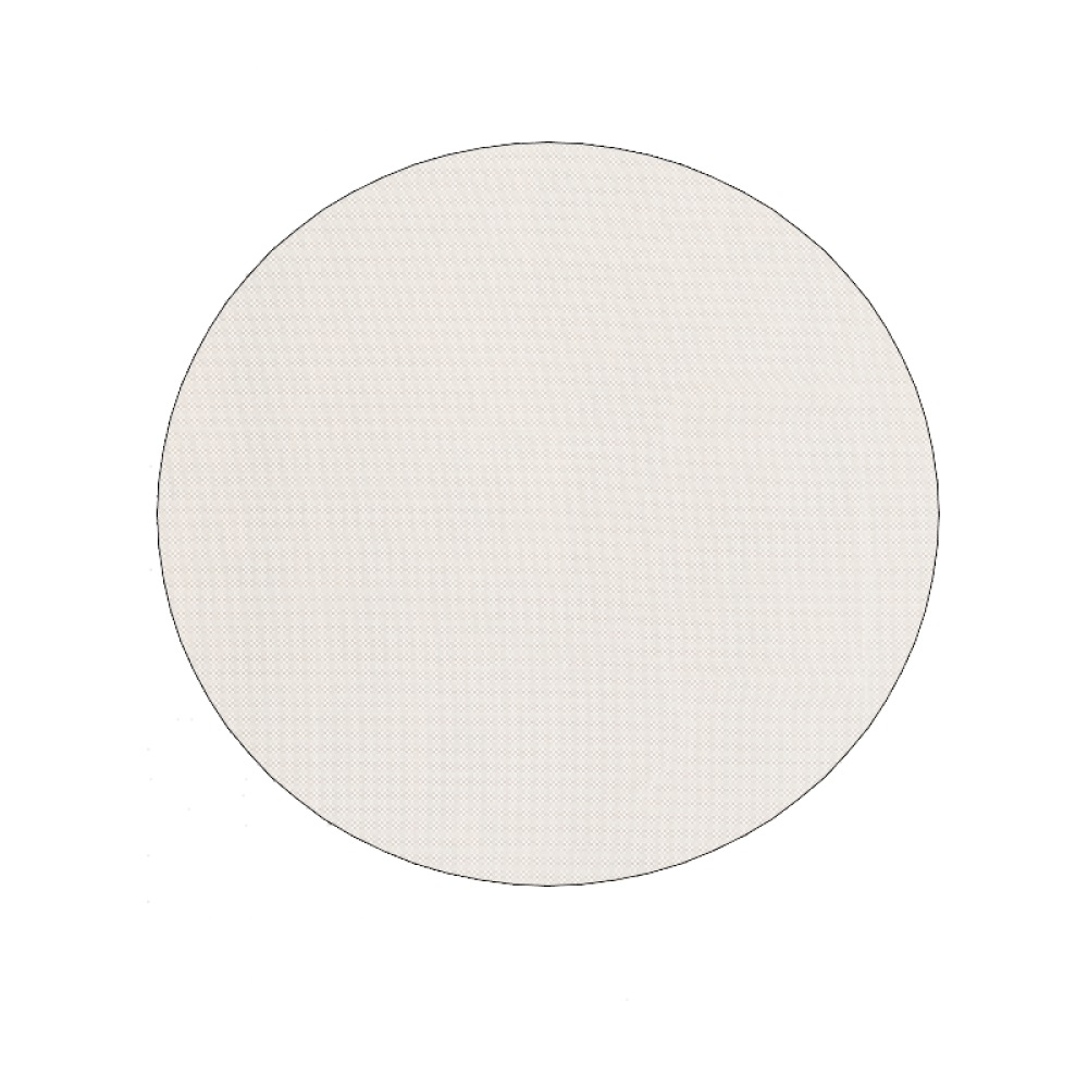 8" Round Standard Beige Non Slip Rug Pad - Homeroots