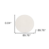 8" Round Standard Beige Non Slip Rug Pad - Homeroots - Flyclothing LLC