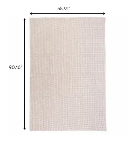 5' x 8' Brown Non Slip Outdoor Rug Pad - Homeroots - Flyclothing LLC