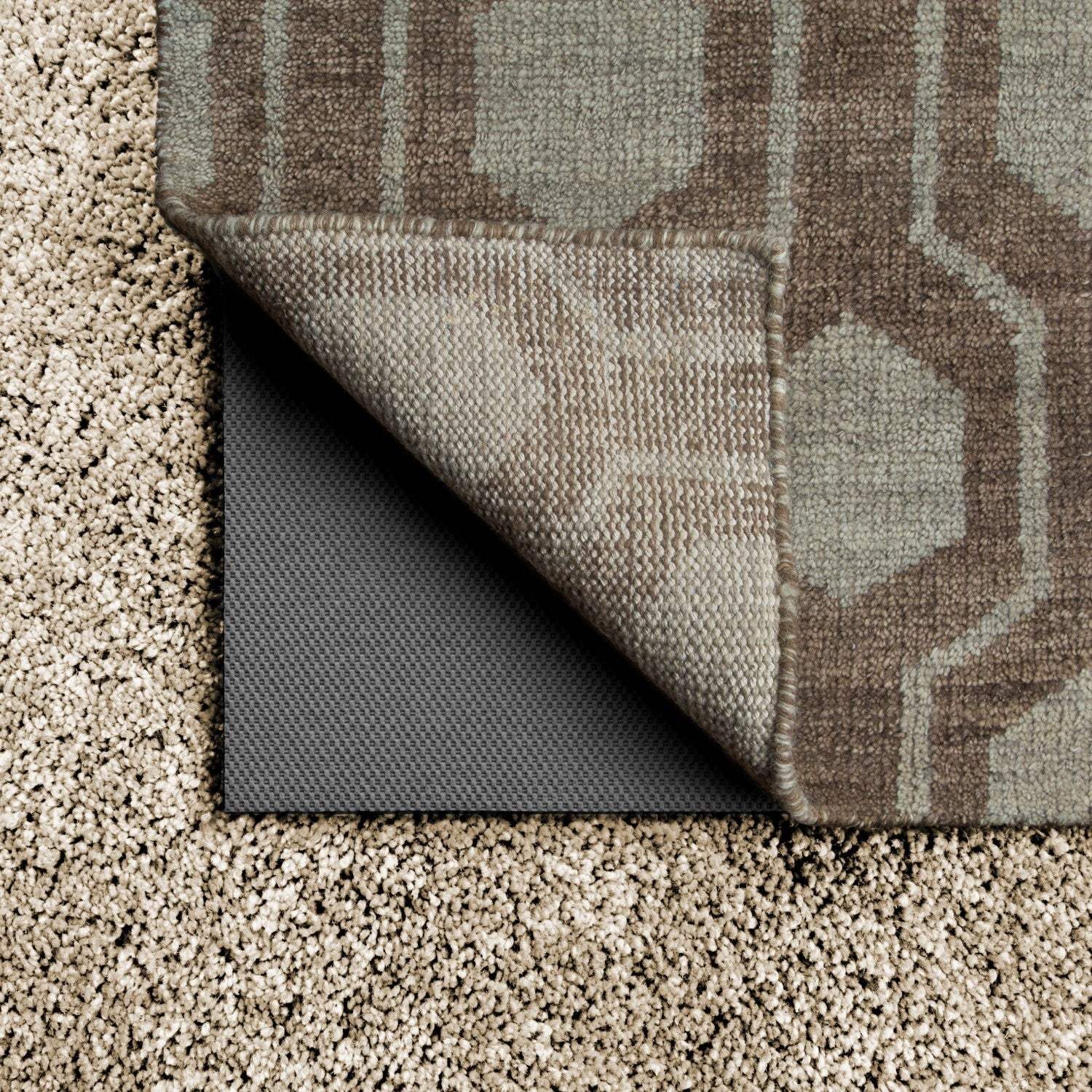 6" Round Grey Non Slip Rug Pad - Homeroots - Flyclothing LLC