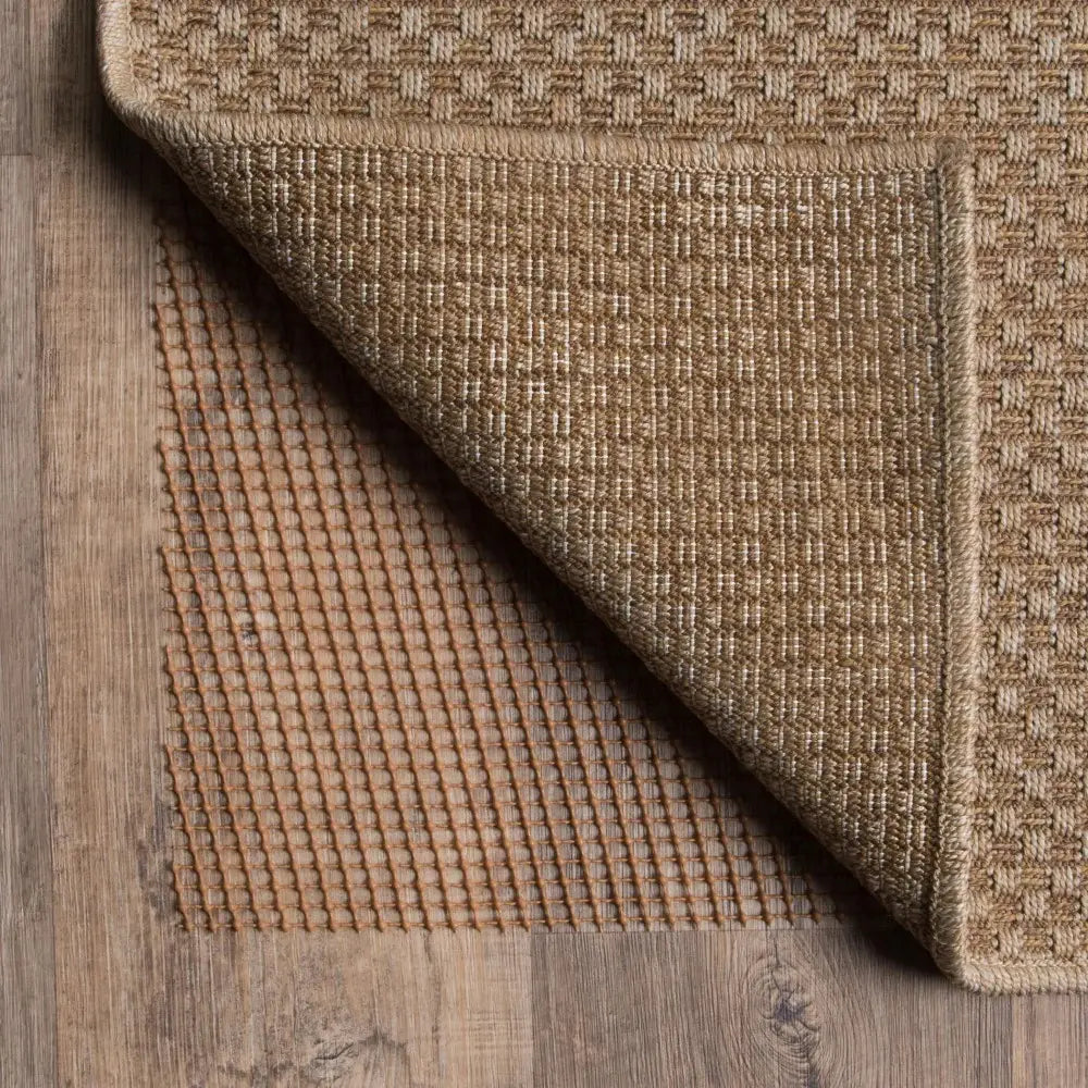 8' Round Brown Non Slip Indoor Outdoor Rug Pad - Homeroots - Flyclothing LLC