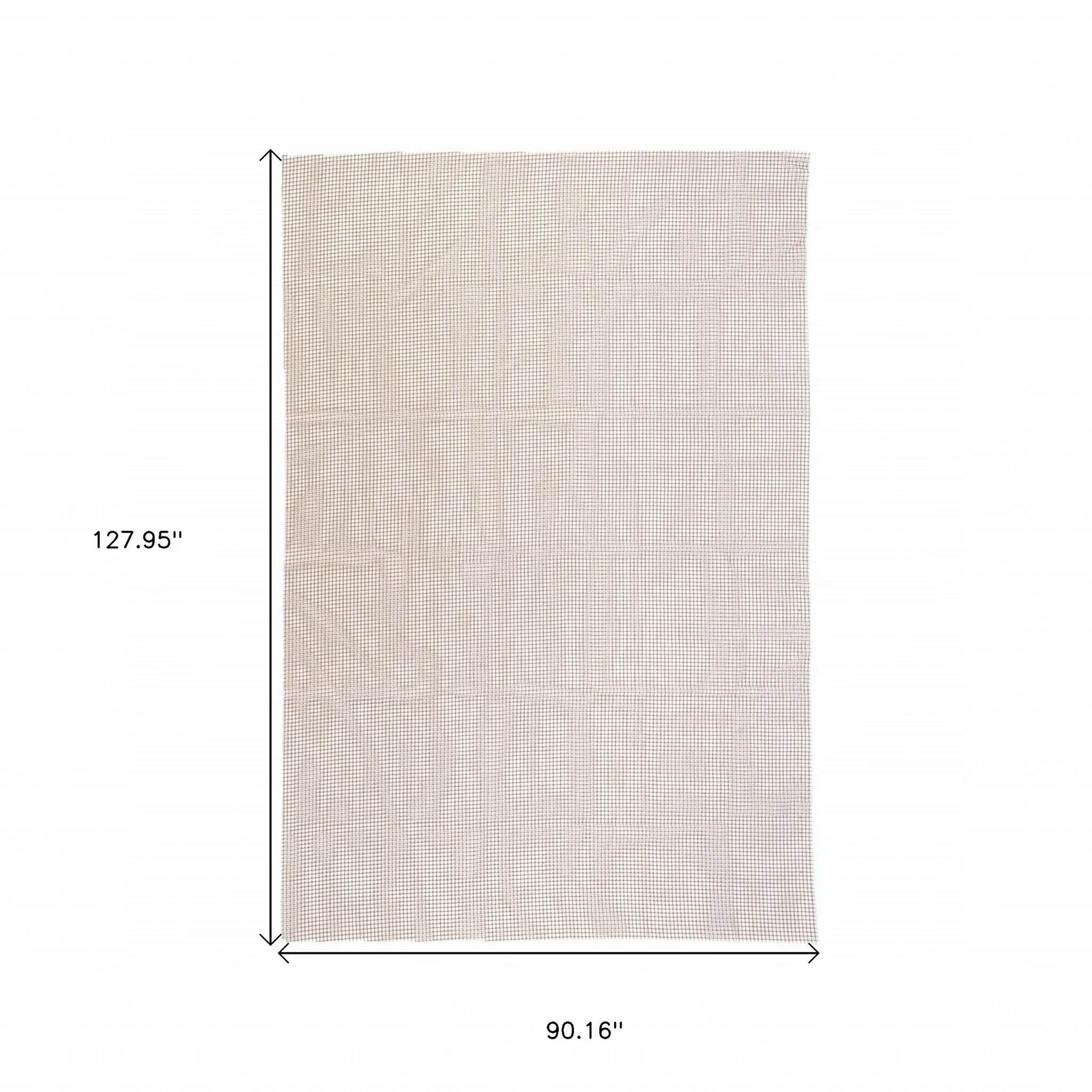 8' x 10' Brown Non Slip Outdoor Rug Pad - Homeroots - Flyclothing LLC