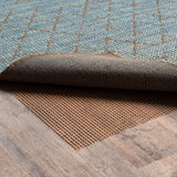 9' x 12' Brown Non Slip Indoor Outdoor Rug Pad - Homeroots - Flyclothing LLC