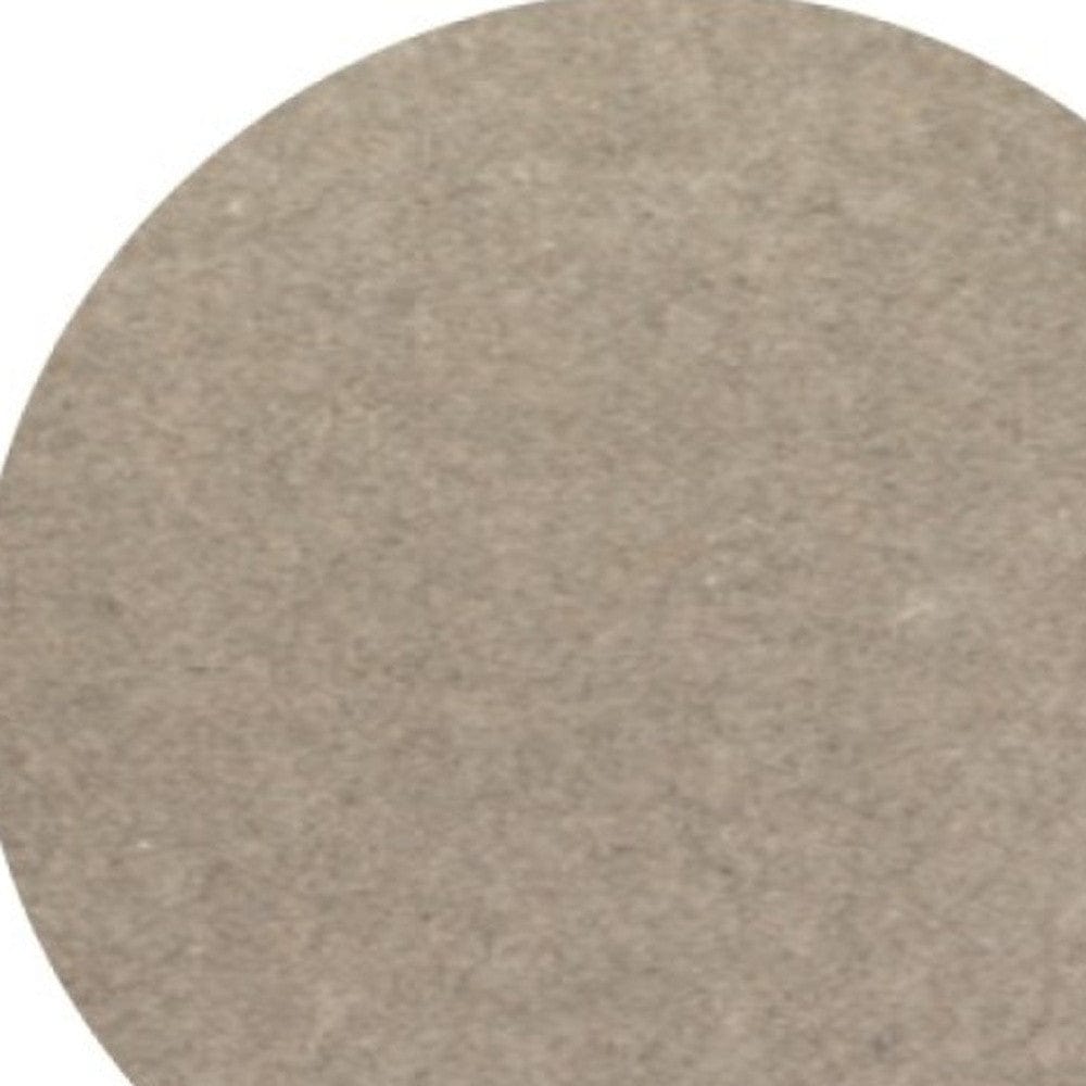8" Round Grey Non Slip Rug Pad - Homeroots